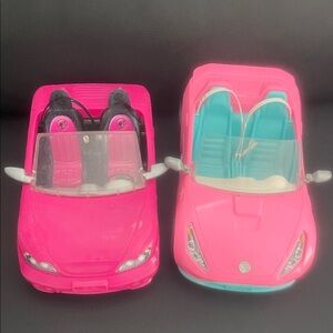 Barbie Pink and Teal Convertible Duo